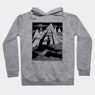 Mountain landscape - outdoors, adventure, journey Hoodie